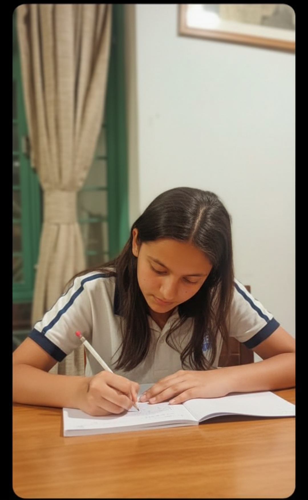 Student studying with full focus and personal attention at Academic Link